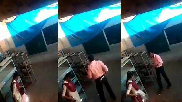 Viral college girl secret with teacher fucking video