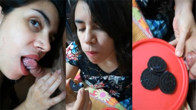Cousin Sister Giving Blowjob And Cream Biscuit Cum It