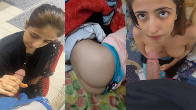 Beautiful Wife Giving Blowjob & Fucking Old+New Clip