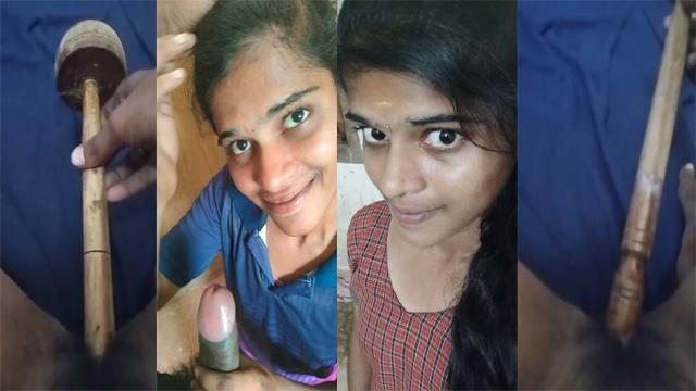 Tamil Teen Babe Bj & Sex Pussy Stick And A Brush