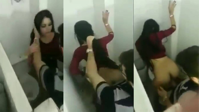 Sexy College Girl Sex By College Toilet